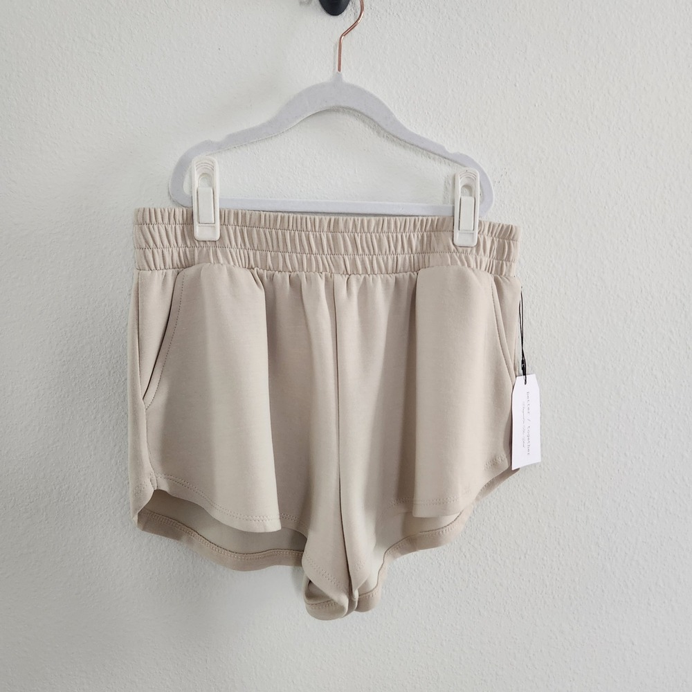 NWT Womens Beige Modal Blend Lounge Athletic Shorts Size M